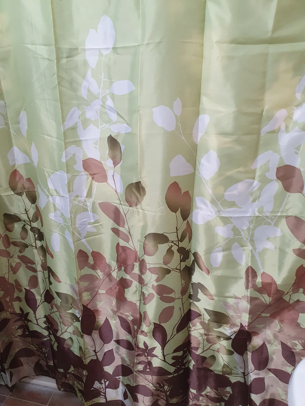 Green Botanical Shower Curtain - Unbranded